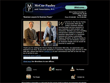 Tablet Screenshot of mcpaulaw.com